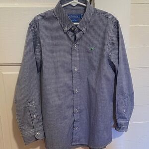 J. Bailey Bailey Boys Roscoe Blue Check Button Down Shirt Boys 7